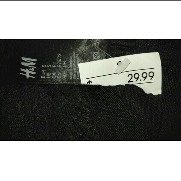 H&M Black Mesh And Lace Bodysuit - Picture 4 of 5